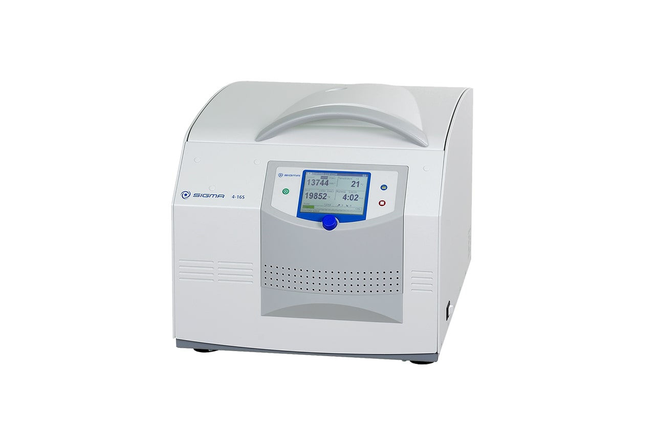 Unrefrigerated benchtop centrifuge Sigma 4‑16S The most versatile 3
