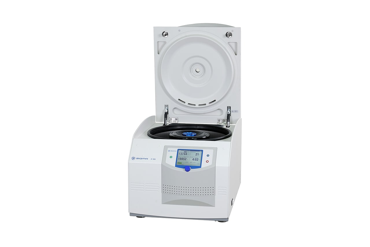 Unrefrigerated benchtop centrifuge Sigma 4‑16S The most versatile 3